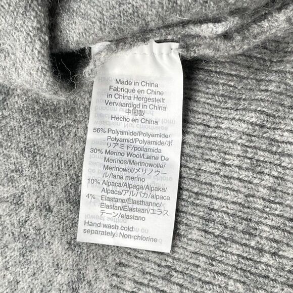 Madewell Ryder Cardigan Sweater Longline Gray Merino Wool - Picture 6 of 11